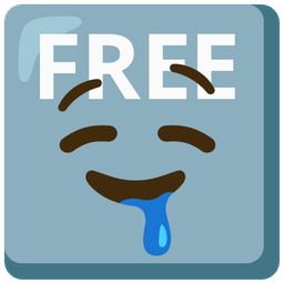 drooling face and FREE button
