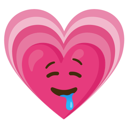 drooling face and growing heart