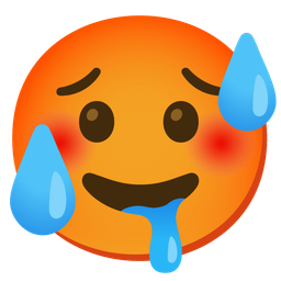 drooling face and hot face