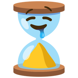 drooling face and hourglass done