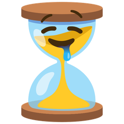 drooling face and hourglass not done