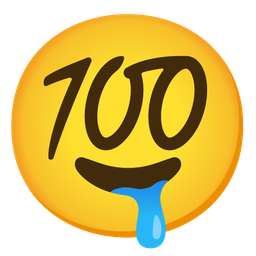 drooling face and hundred points