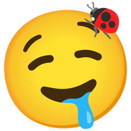 drooling face and lady beetle