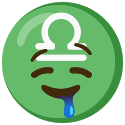 drooling face and Libra