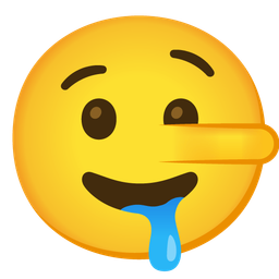 drooling face and lying face