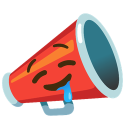 drooling face and megaphone