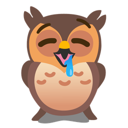 drooling face and owl
