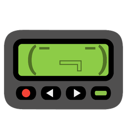 drooling face and pager