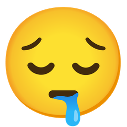 drooling face and pensive face