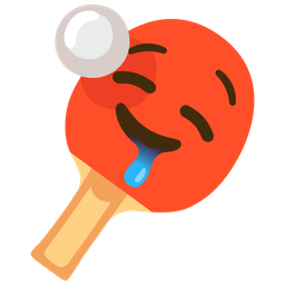 drooling face and ping pong