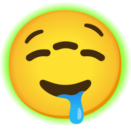 drooling face and radioactive