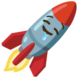 drooling face and rocket