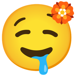 drooling face and rosette