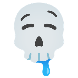 drooling face and skull