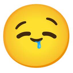 Drooling face and Smiling face with smiling eyes