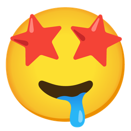 Drooling face and Star-struck