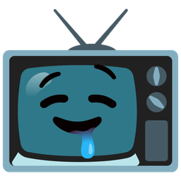 drooling face and television