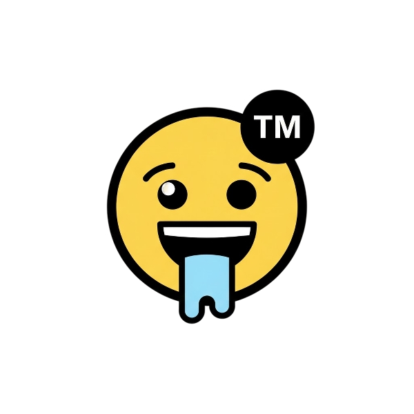 Drooling face and Trade mark