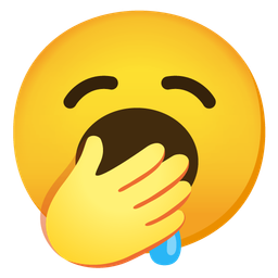 drooling face and yawning face