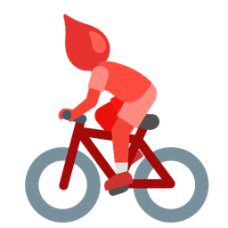 drop of blood and bicycle