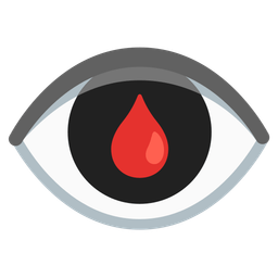 Drop of blood and Eye