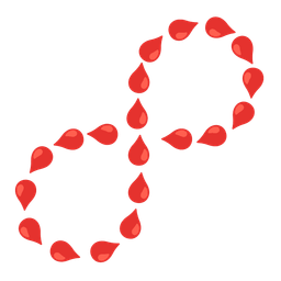 drop of blood and infinity