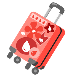 drop of blood and luggage