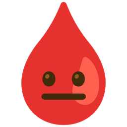 Drop of blood and Neutral face