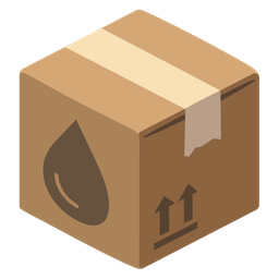 drop of blood and package