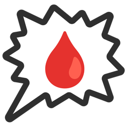 Drop of blood and Right anger bubble