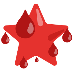 drop of blood and star