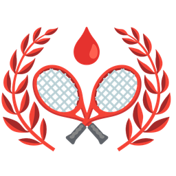 drop of blood and tennis