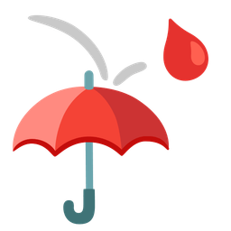 drop of blood and umbrella