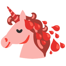 Drop of blood and Unicorn
