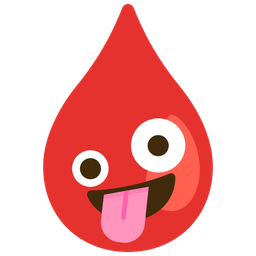 Drop of blood and Zany face