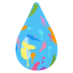 droplet and artist palette