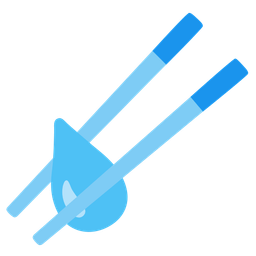 droplet and chopsticks