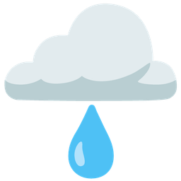 droplet and cloud with rain