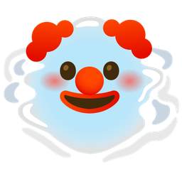 droplet and clown face