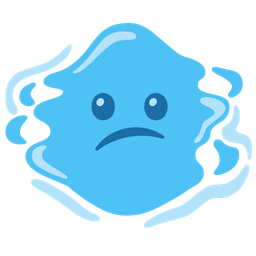 droplet and confused face