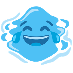 Droplet and Face with tears of joy