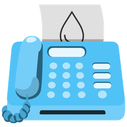 droplet and fax machine