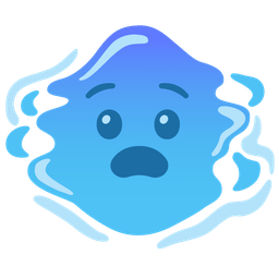 droplet and fearful face