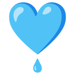 droplet and heart exclamation