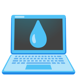 droplet and laptop