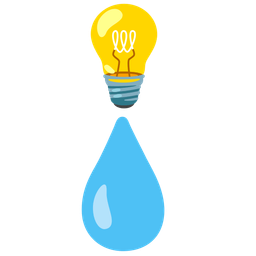 droplet and light bulb