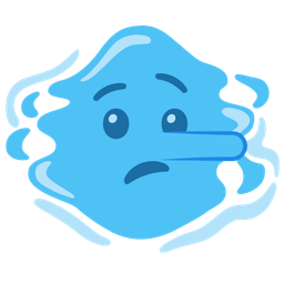 droplet and lying face