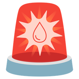 droplet and police car light