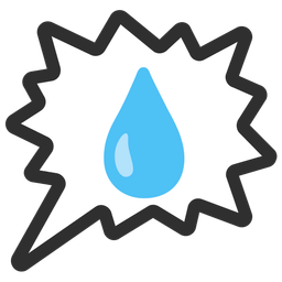 droplet and right anger bubble