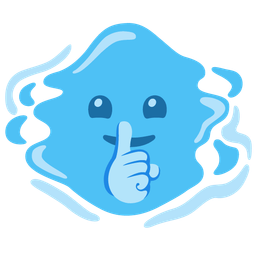 droplet and shushing face